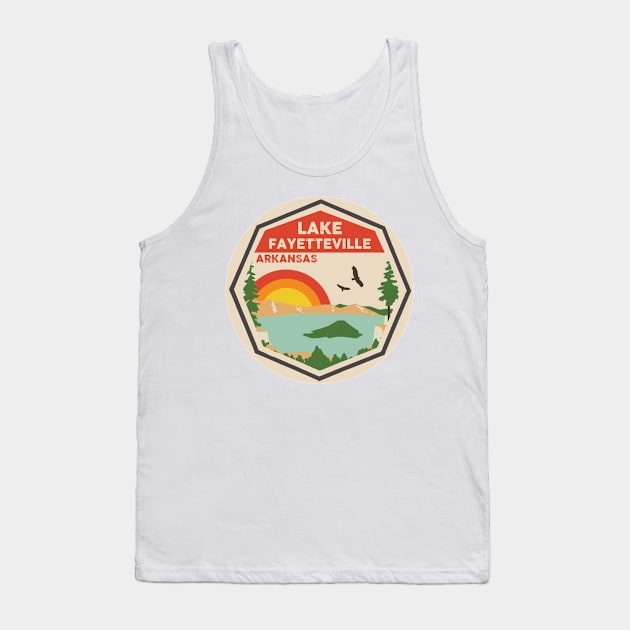 Lake Fayetteville Arkansas Colorful Tank Top by POD4